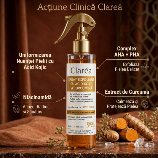 Spray exfoliant pentru corp Claréa