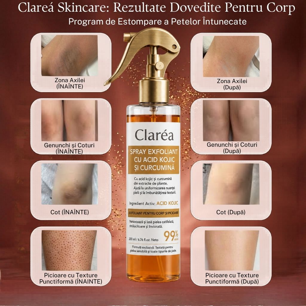 Spray exfoliant pentru corp Claréa