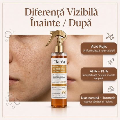 Spray exfoliant pentru corp Claréa