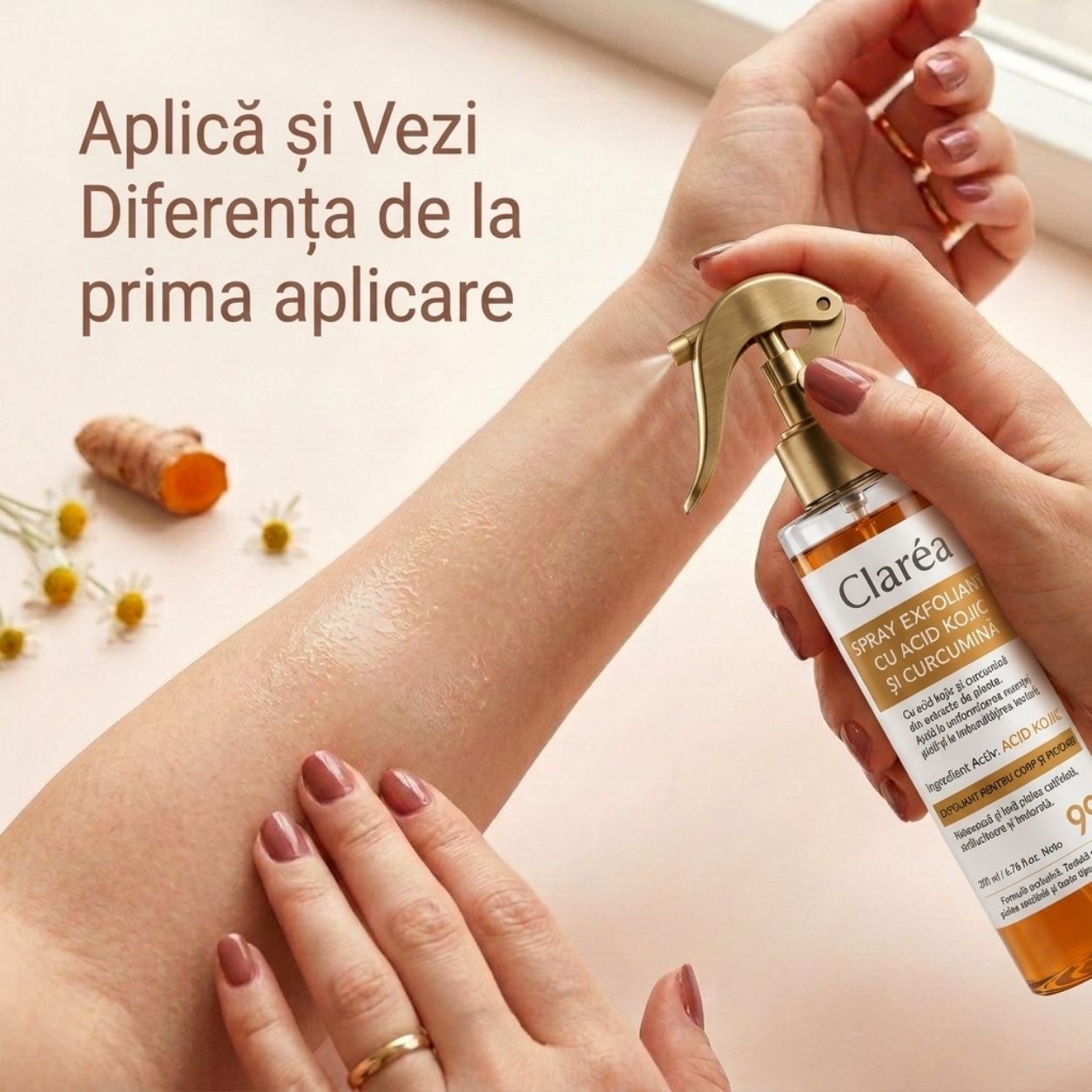 Spray exfoliant pentru corp Claréa