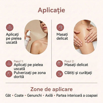Spray exfoliant pentru corp Claréa