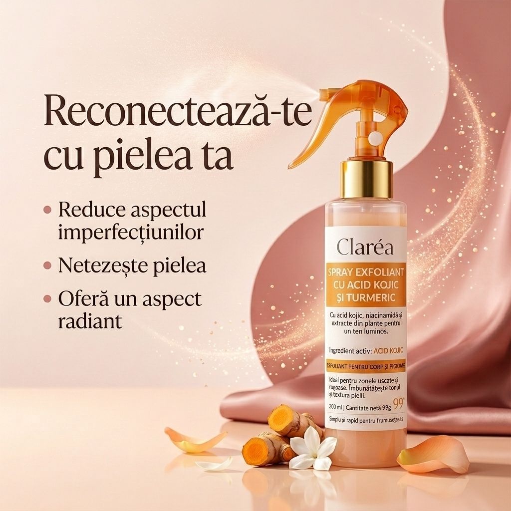 Spray exfoliant pentru corp Claréa