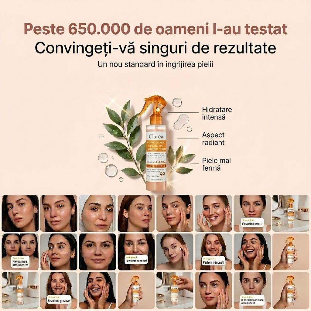 Spray exfoliant pentru corp Claréa